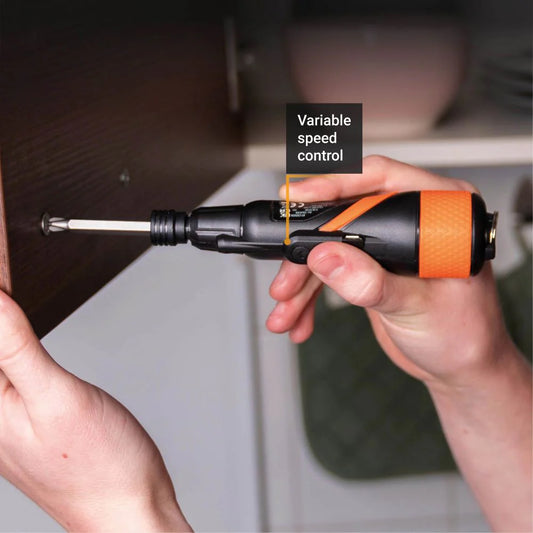 Chave de fenda sem fio Maxxgrip 3.6V - Conjunto de brocas de 44 peças e estojo de armazenamento