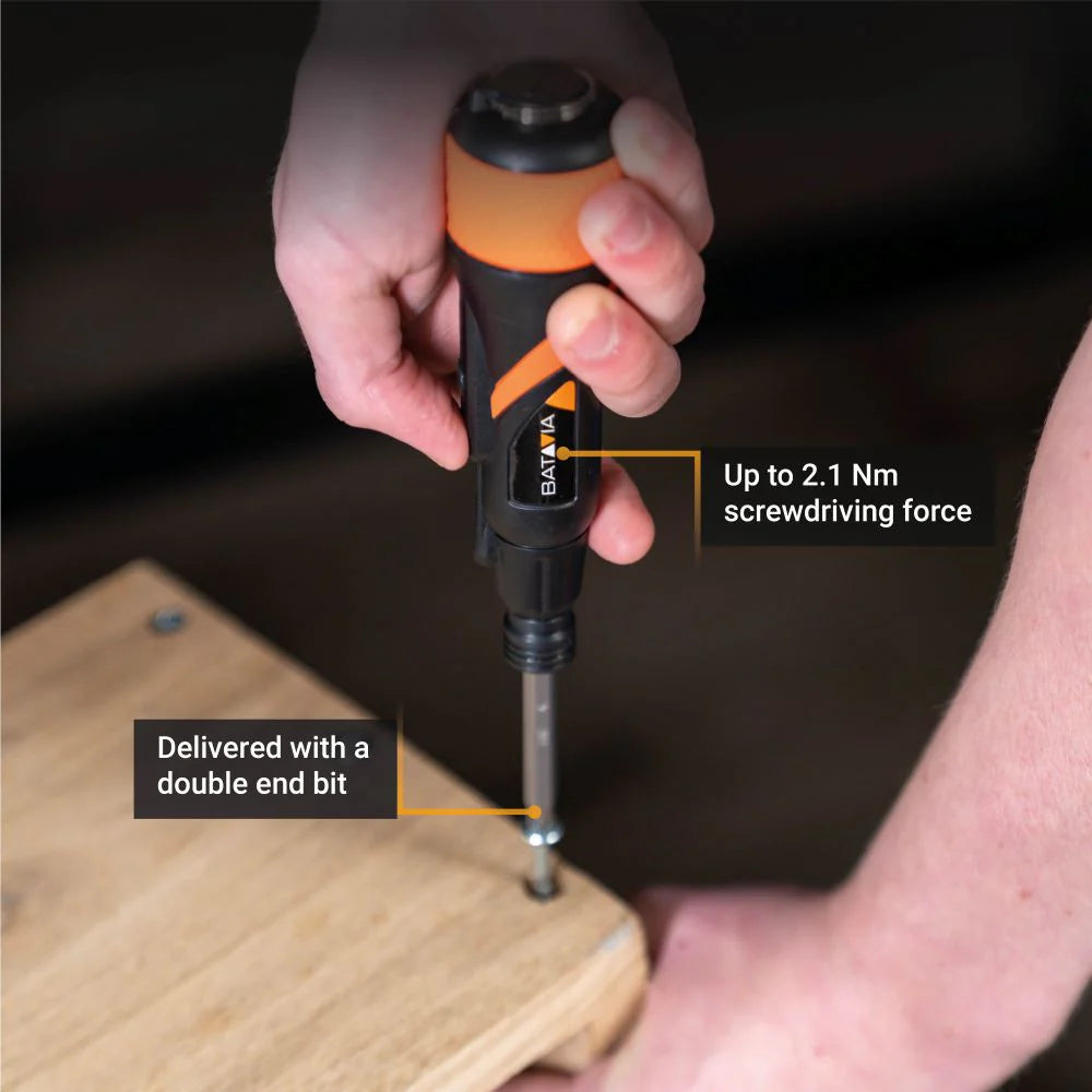 Chave de fenda sem fio Maxxgrip 3.6V - Conjunto de brocas de 44 peças e estojo de armazenamento